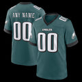 Custom P.Eagles Midnight Green Team Game Jersey