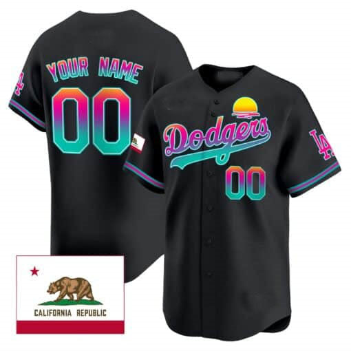 Dodgers 2024 Los Angeles City Style Vapor Premier Limited Custom Jersey – Black Baseball Jersey