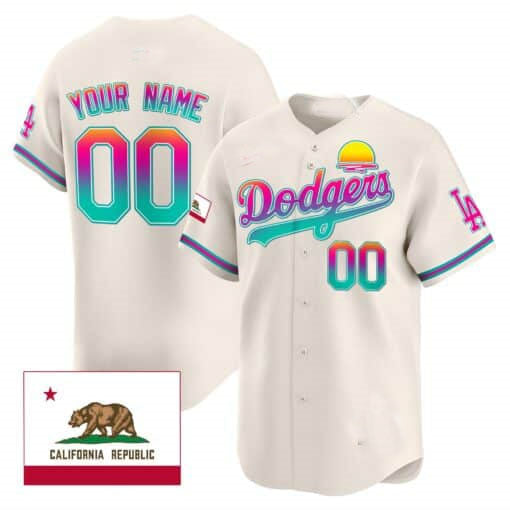 Dodgers 2024 Los Angeles City Style Vapor Premier Limited Custom Jersey – Cream Baseball Jersey