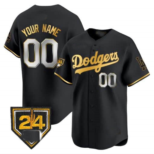 Dodgers 2024 Spring Training Patch Vapor Premier Limited Custom Jersey – All Stitched-Black Baseball Jersey