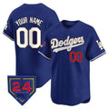 Dodgers 2024 Spring Training Patch Vapor Premier Limited Custom Jersey – Royal Baseball Jersey