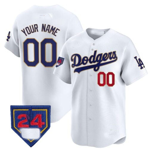 Dodgers 2024 Spring Training Patch Vapor Premier Limited Custom Jersey – White Baseball Jersey