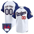 Dodgers 2024 Spring Training Patch Vapor Premier Limited Custom Jersey – White Baseball Jersey