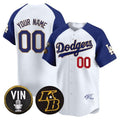 Dodgers Vin Patch & Kobe Bryant Signature Vapor Premier Limited Custom Jersey – White Baseball Jersey