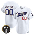 Dodgers Vin Scully Patch Gold Trim Vapor Premier Limited Custom Jersey – All Stitched-White Baseball Jersey
