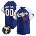 Dodgers Vin Scully Patch Gold Trim Vapor Premier Limited Custom Jersey – Royal White Baseball Jersey