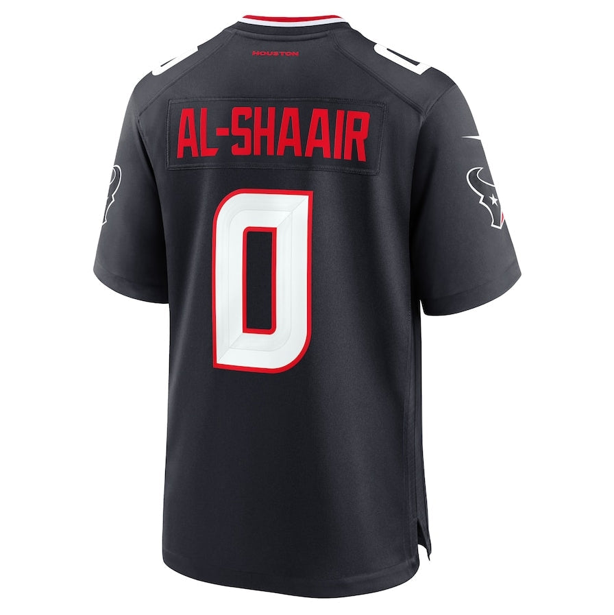 H.Texans #0 Azeez Al-Shaair Team Game Jersey - Navy