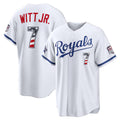 Kansas City Royals #7 Bobby Witt Jr. 2026 All-Star Edition Stars & Stripes White Stadium Baseball Jersey