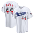 Los Angeles Dodgers #44 Andy Pages 2026 All-Star Edition Stars & Stripes White Stadium Baseball Jersey
