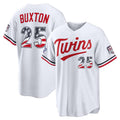 Minnesota Twins #25 Byron Buxton 2026 All-Star Edition Stars & Stripes White Stadium Baseball Jersey