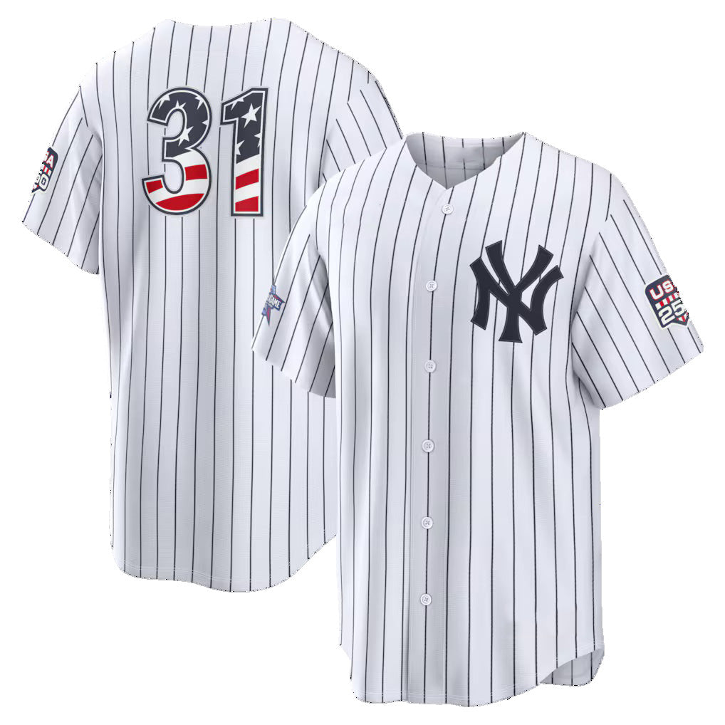 New York Yankees #31 Cam Schlittler 2026 All-Star Edition Stars & Stripes  White Stadium Baseball Jersey