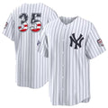 New York Yankees #35 Cody Bellinger 2026 All-Star Edition Stars & Stripes White Stadium Baseball Jersey