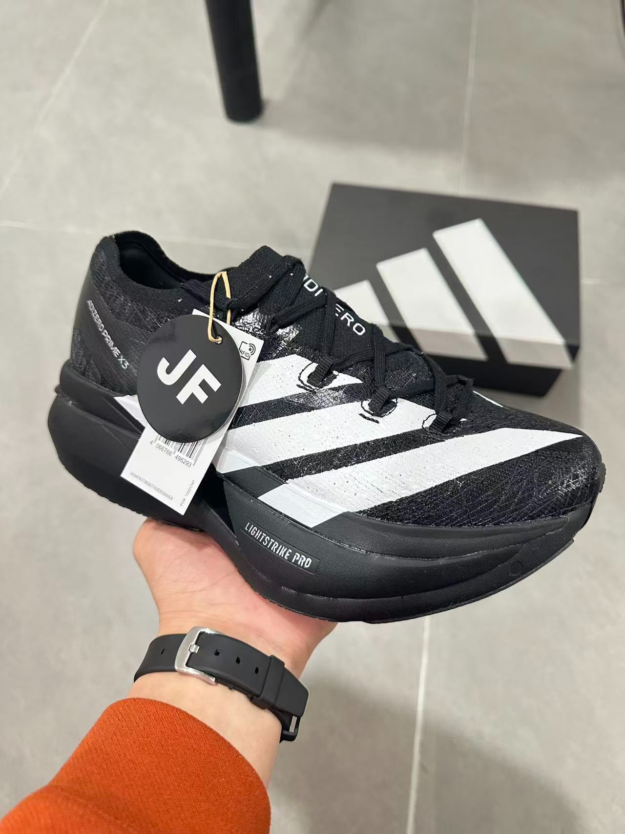 Adidas Adizero Prime X3 Strung Shoes Black|White