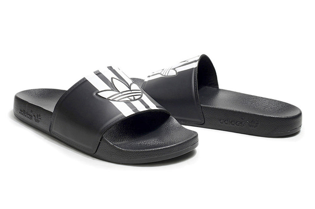 Adidas Originals Adilette Core Black/White Trefoil Slide Sandals GX6972