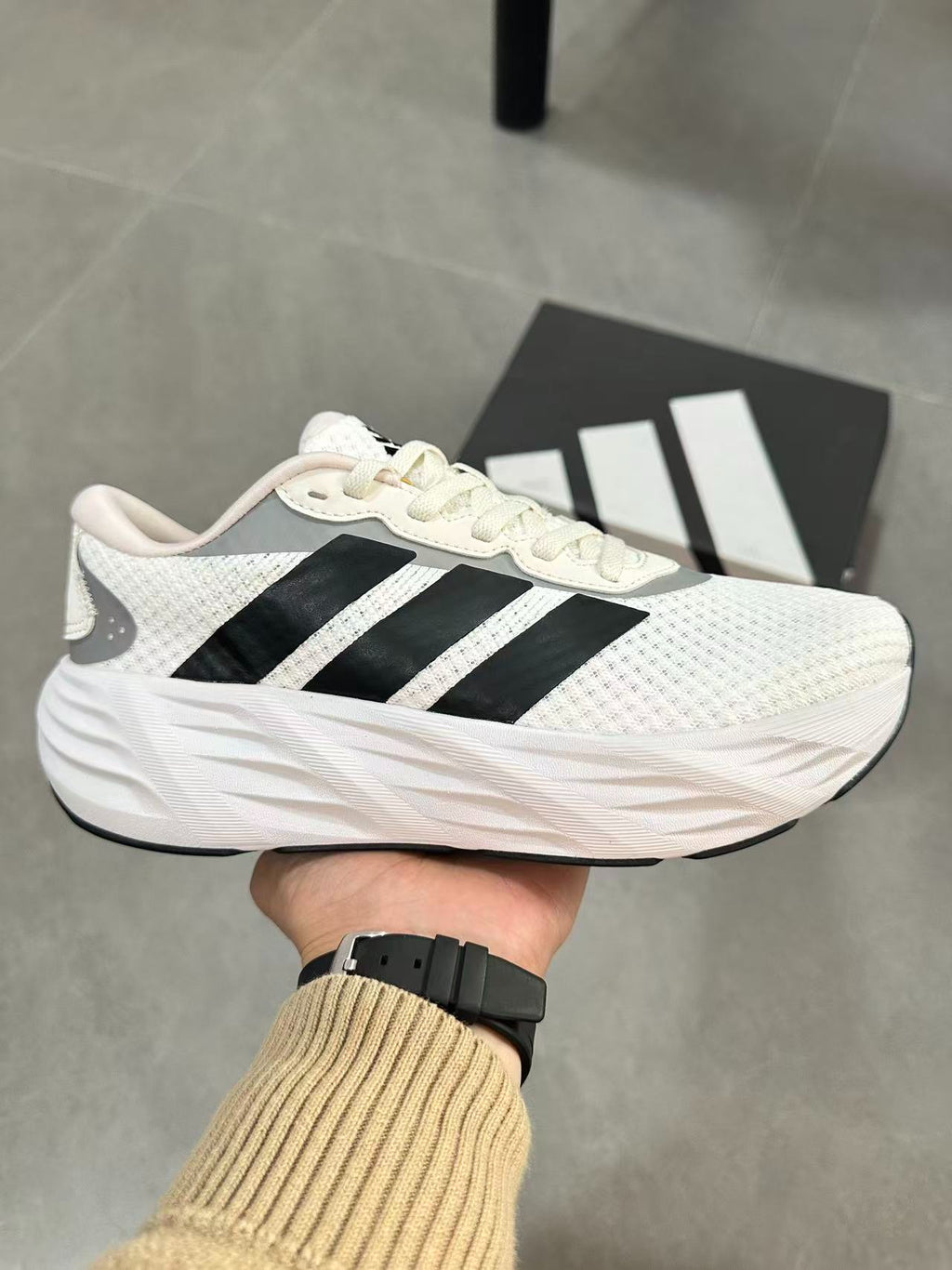 Adidas Galaxy 7 (Off-White / Core Black colorway)