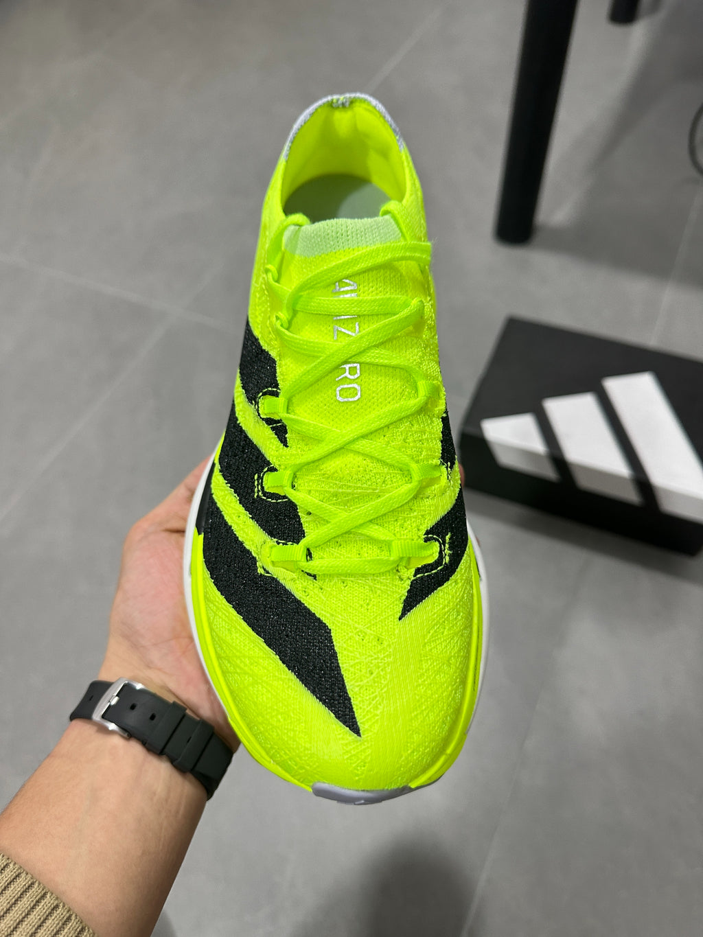 Adidas Adizero Prime X3 Strung Shoes Fluorescent