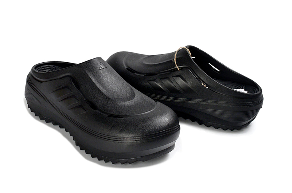 Adidas Adilette Platform Clogs Core Black Slip-On Recovery Shoes JH9851