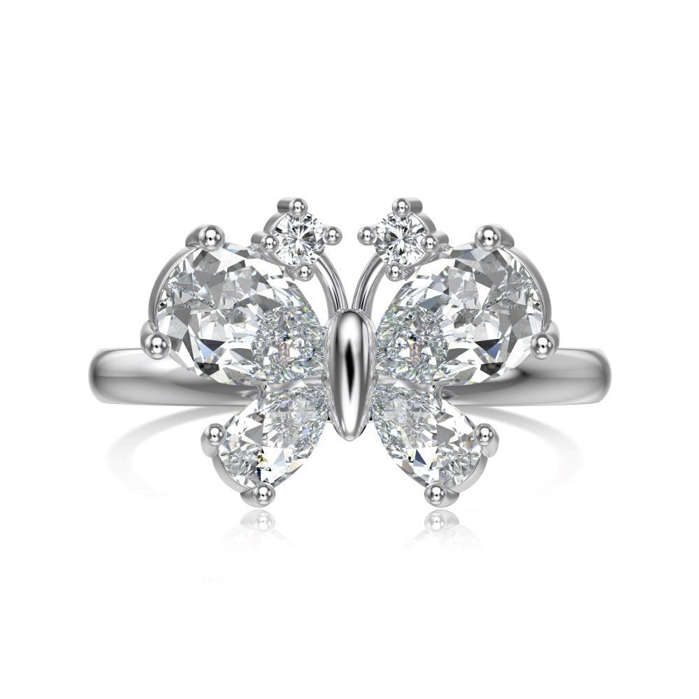 Butterfly Silver Ring Collection
