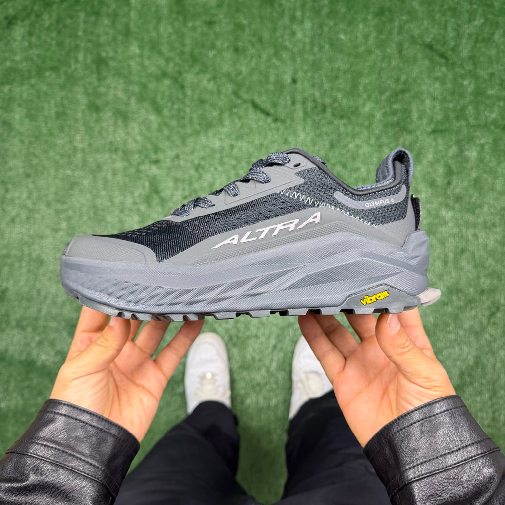 Altra Olympus 6 Black Grey Zero Drop Breathable Trail Running Sneakers