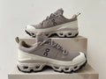 On Cloudrock Low Waterproof Hiking Shoes in Taupe / Cream