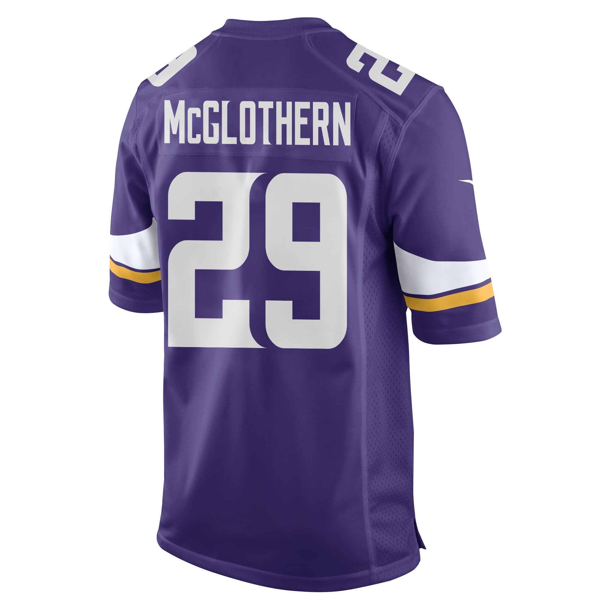 Dwight McGlothern 29 Minnesota Vikings Super Bowl LIX New Orleans Patch Game Jersey – Purple JS1489