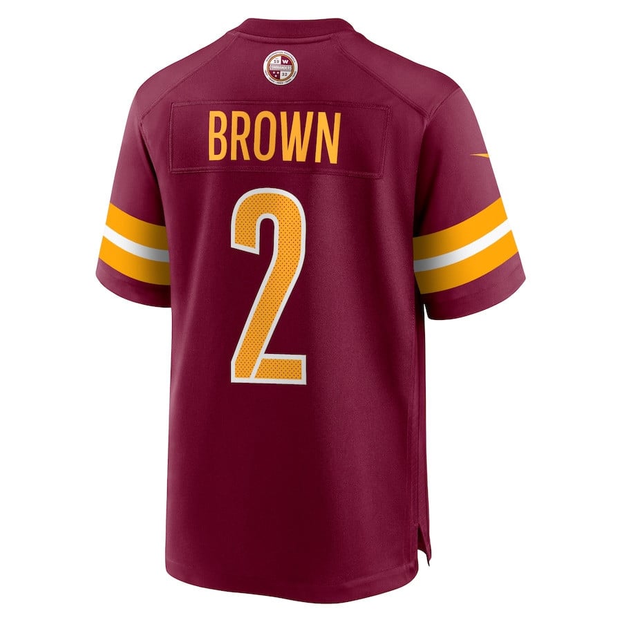 Dyami Brown #2 Washington Commanders Super Bowl LIX Jersey – Burgundy JS5420