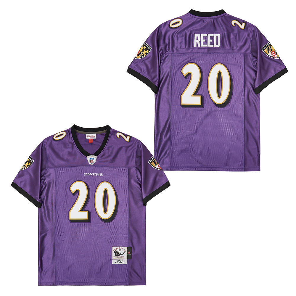 Ed Reed 20 Baltimore Ravens Throwback Jersey – Purple JS7527