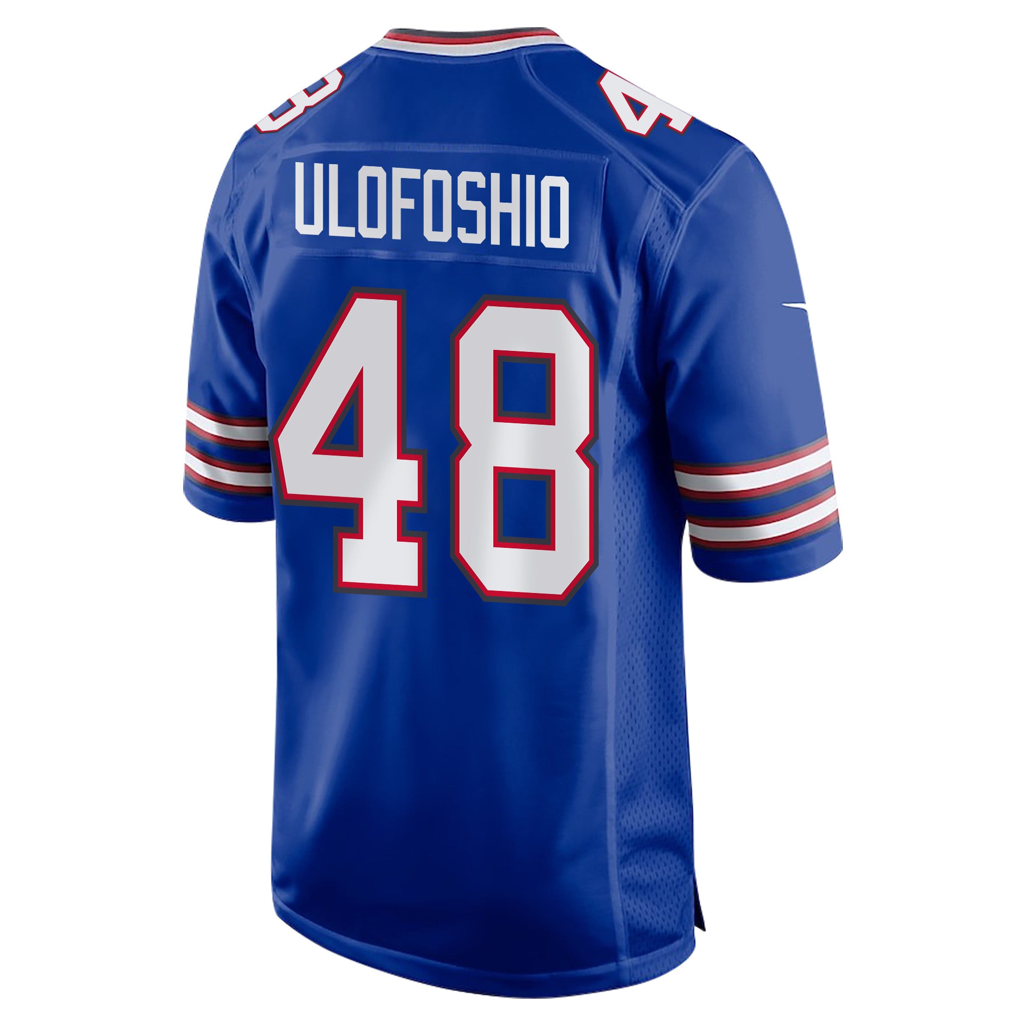 Edefuan Ulofoshio 48 Buffalo Bills Super Bowl LIX Champions Patch Game Jersey – Royal JS3278
