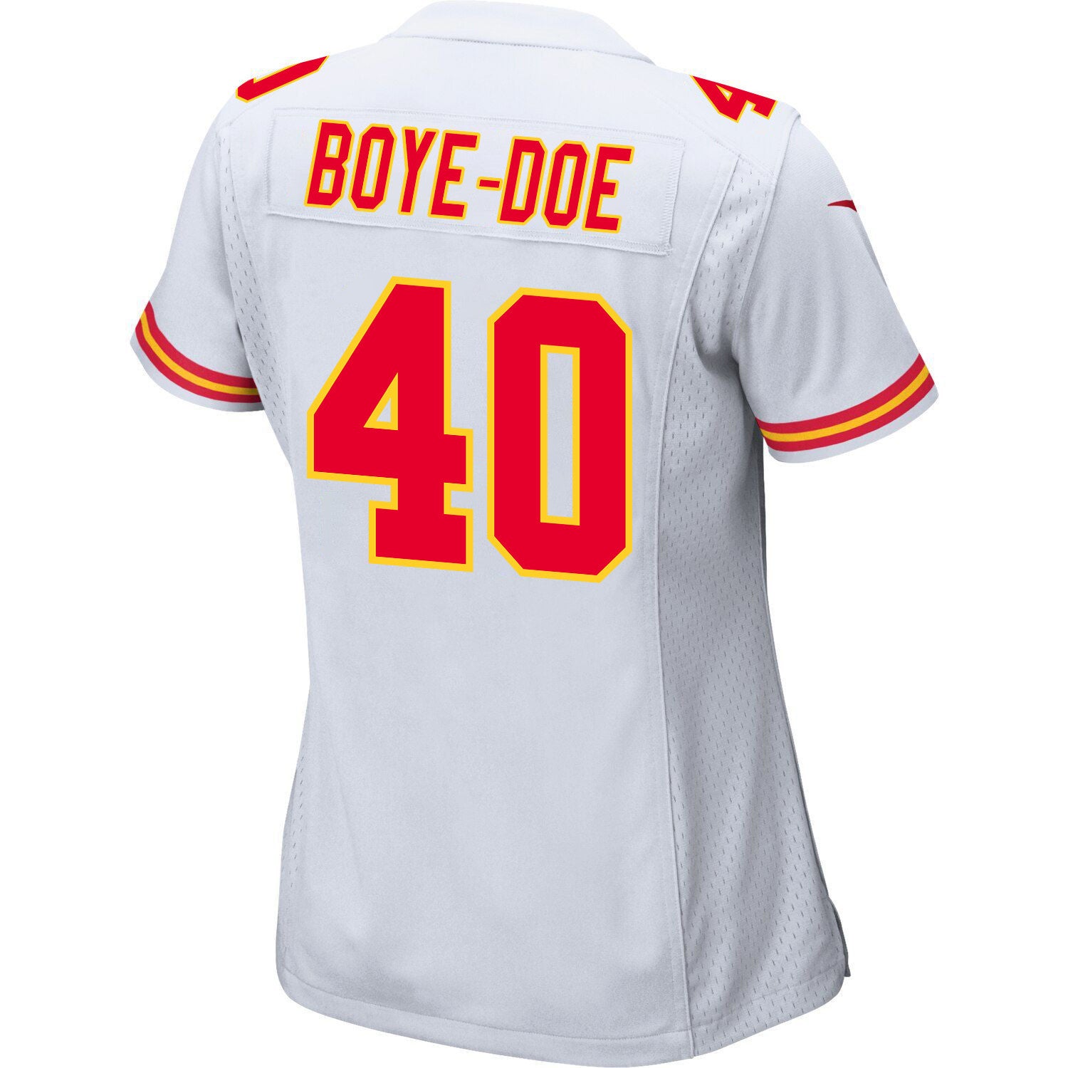 Ekow Boye-Doe 40 Kansas City Chiefs Super Bowl LVIII Champions 4 Stars Patch Game Jersey – White JS9150