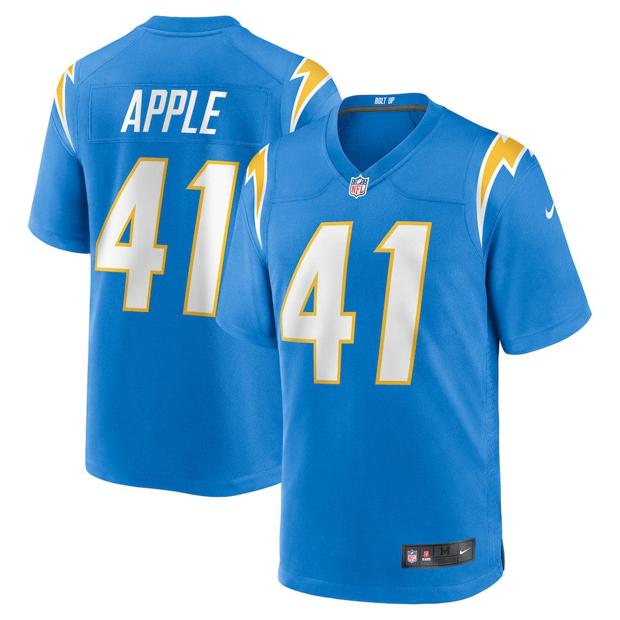 Eli Apple 41 Los Angeles Chargers Team Game Jersey – Powder Blue JS8496