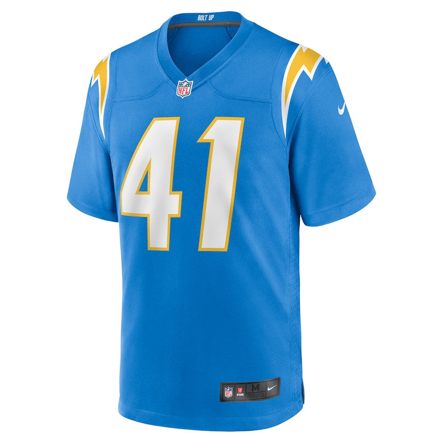 Eli Apple 41 Los Angeles Chargers Team Game Jersey – Powder Blue JS8496