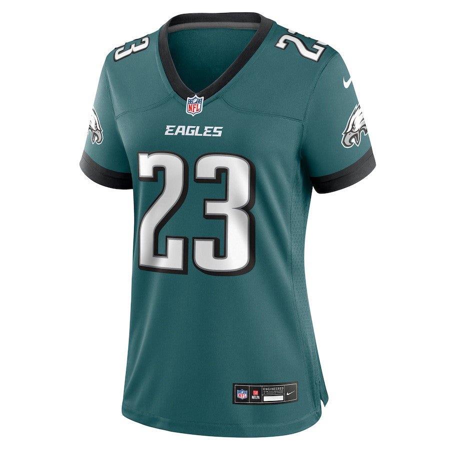 Eli Ricks 23 Philadelphia Eagles Team Game Jersey – Midnight Green JS9509