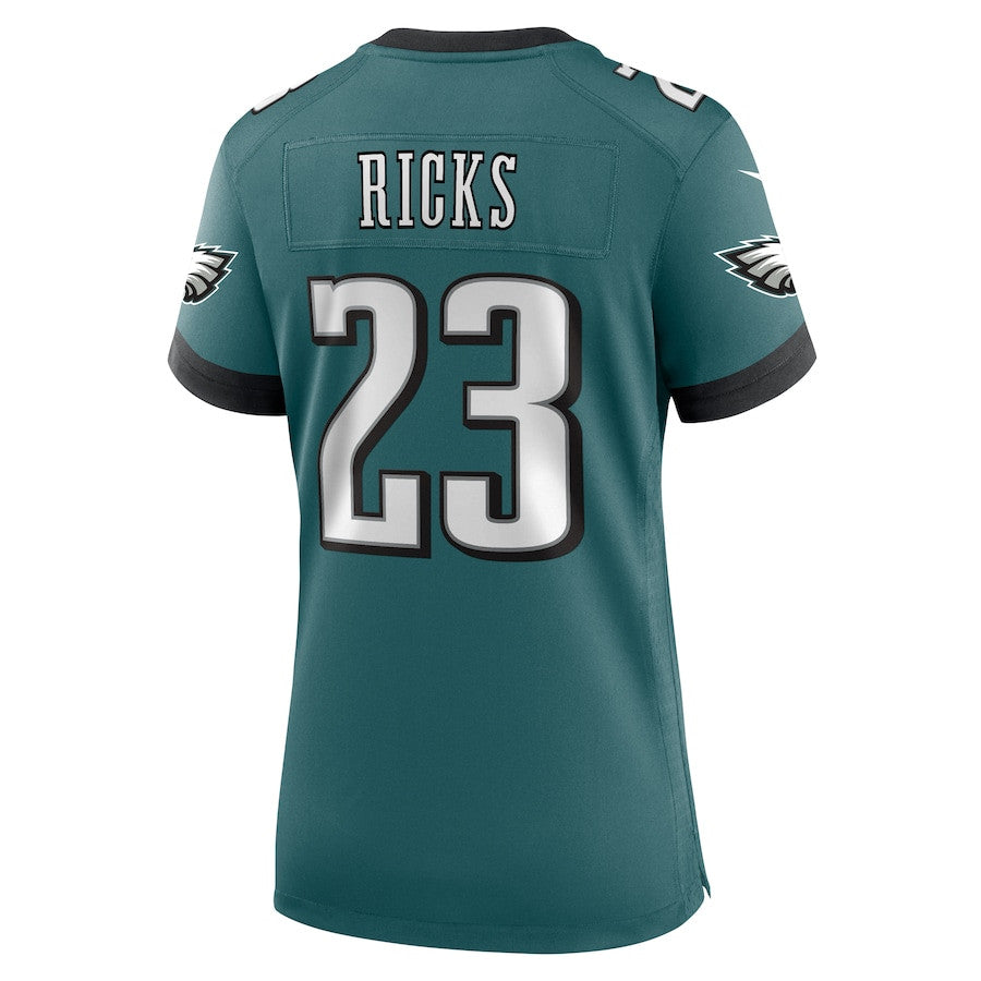 Eli Ricks 23 Philadelphia Eagles Team Game Jersey – Midnight Green JS9509