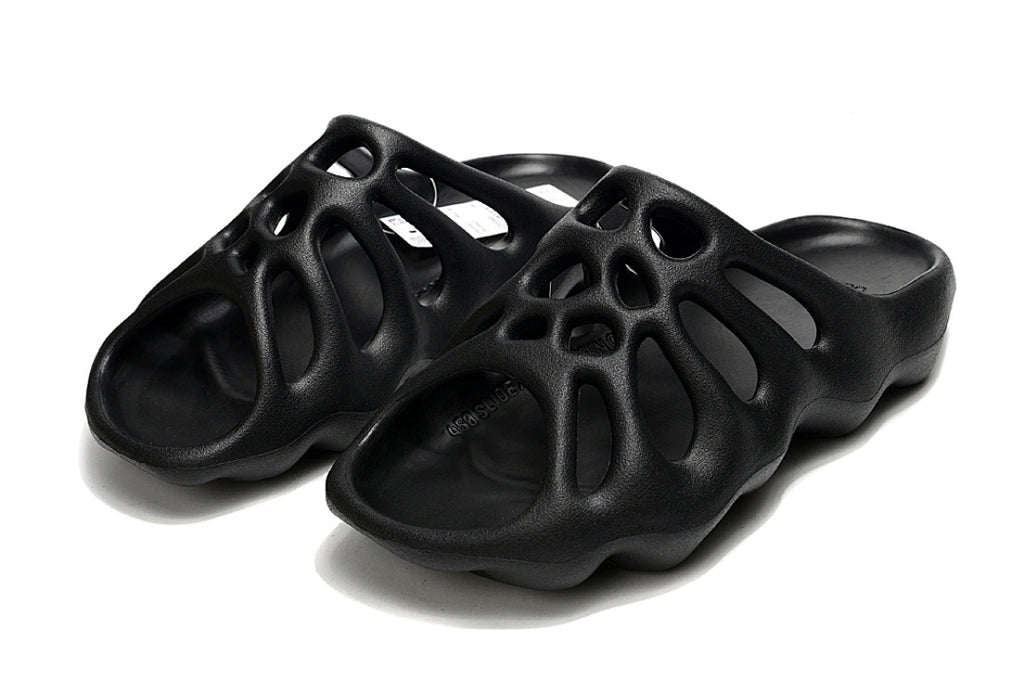 Adidas Yeezy 450 Slide "Onyx" Black Slip-On Sandals HQ5989