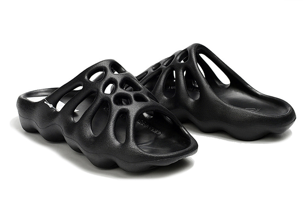 Adidas Yeezy 450 Slide "Onyx" Black Slip-On Sandals HQ5989