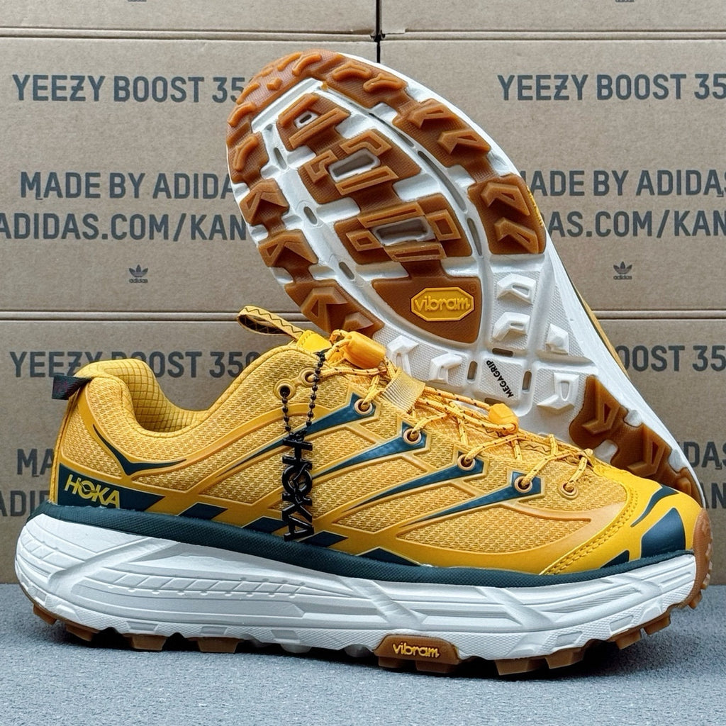 Hoka Mafate Three2 Yellow | Dark blue