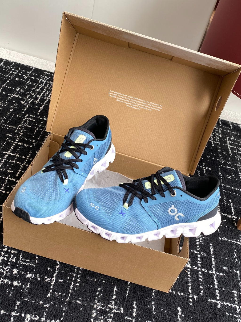 Cloud X 3 Training Sneakers Light Blue White Breathable Mesh Sport Shoes Unisex