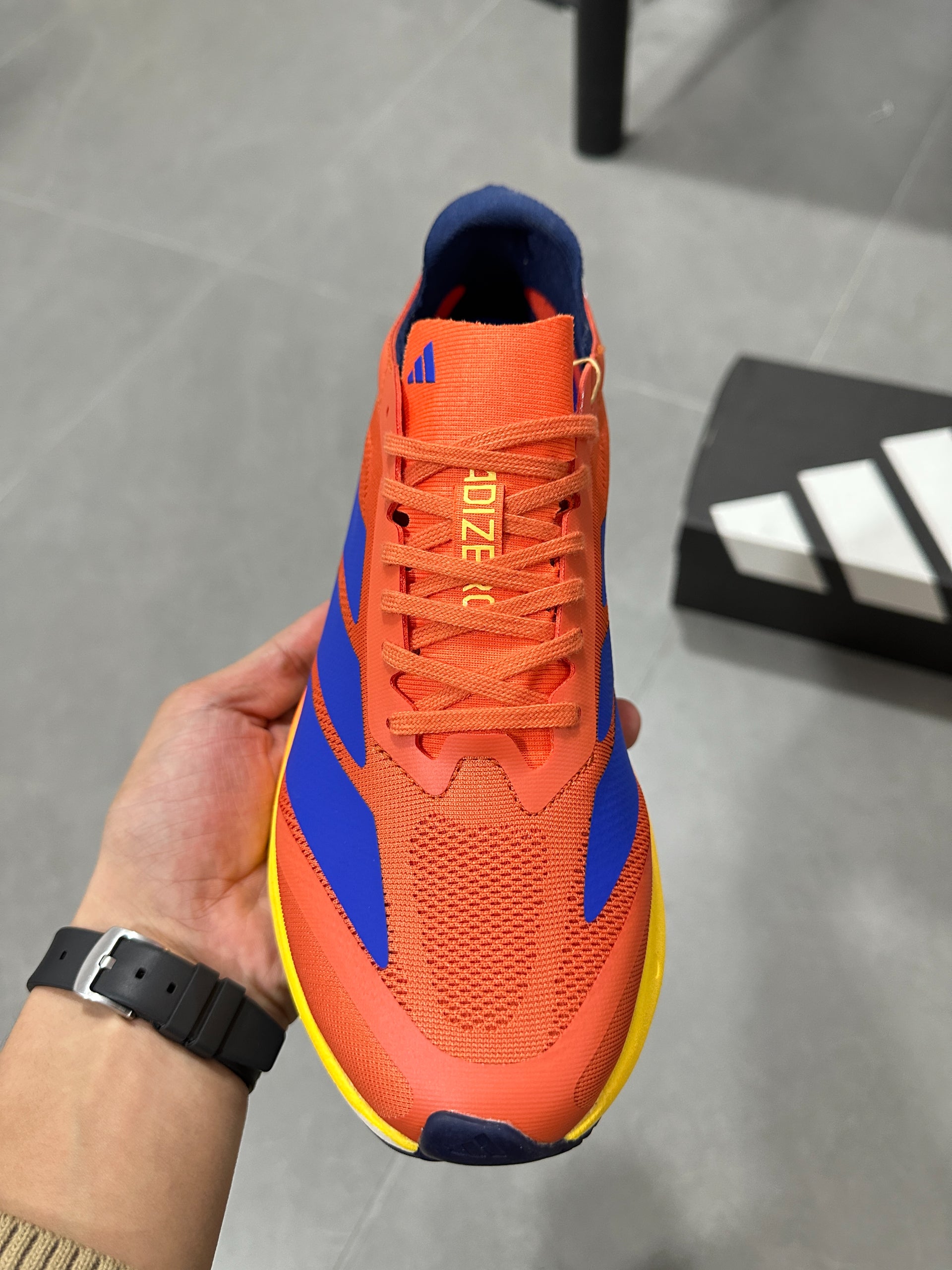 Adidas Duramo Speed (Impact Orange / Lucid Blue / Yellow Gradient colorway)
