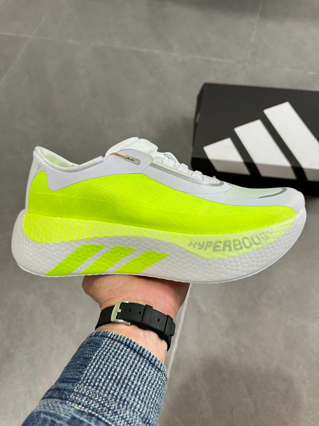 Adidas HYPERBOOST EDGE Running Shoes White | Yellow