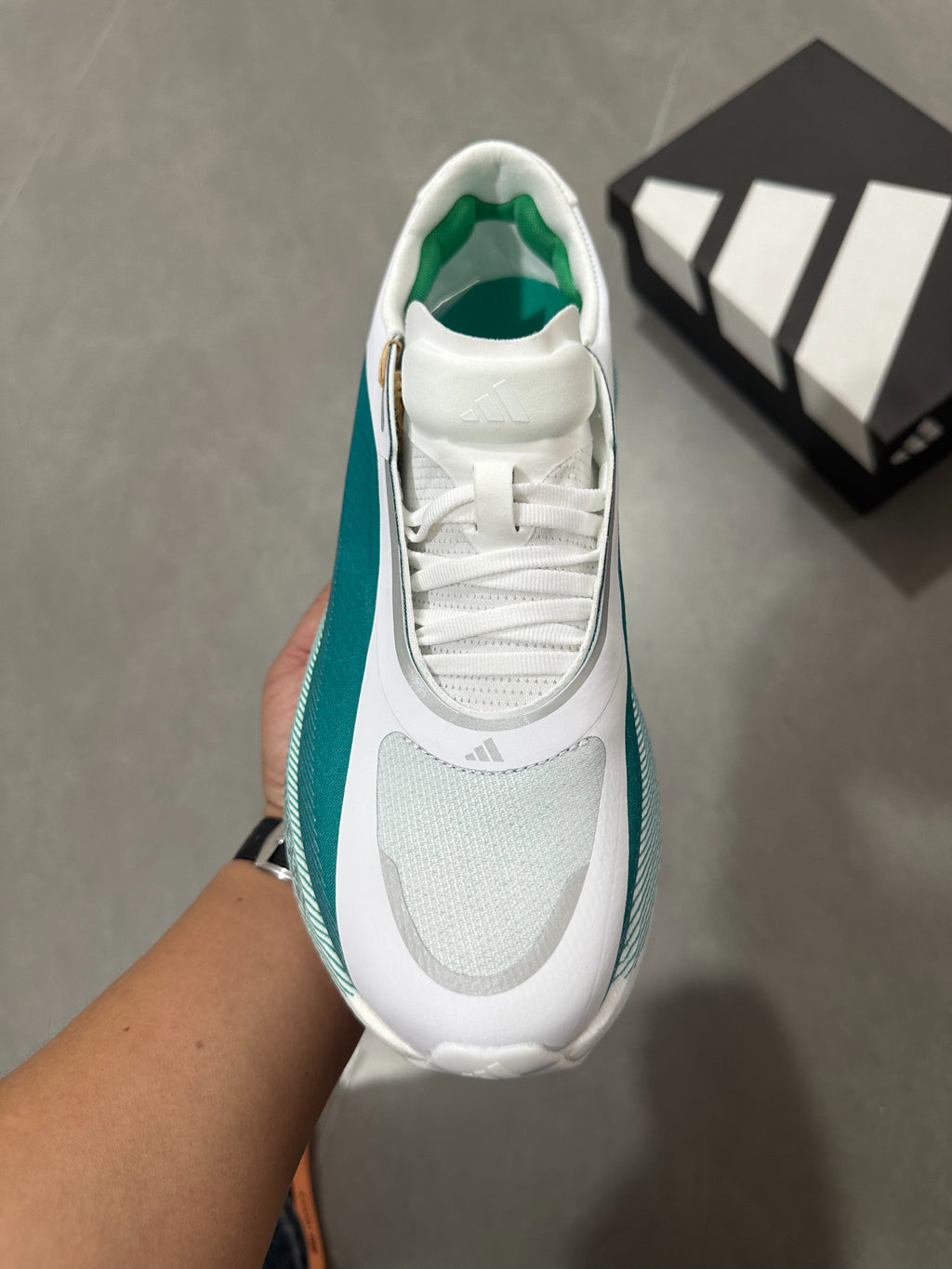 Adidas HYPERBOOST EDGE Running Shoes Green | White