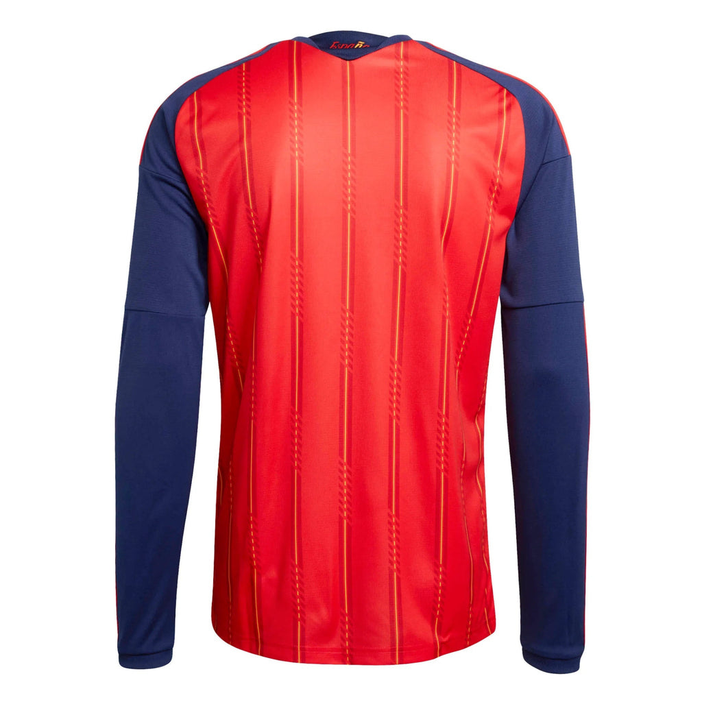 adidas 2026 Spain Men's Stadium Home Long-Sleeve Soccer Jersey