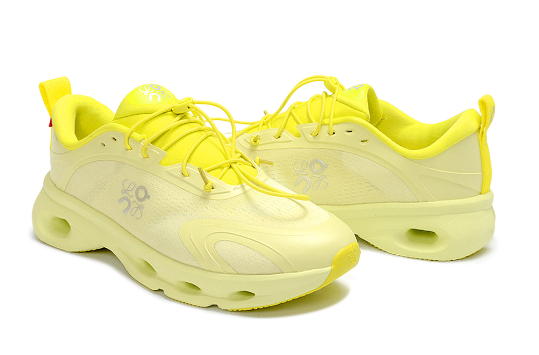 LOEWE × On Running Cloudsolo Sneakers in Lime Yellow