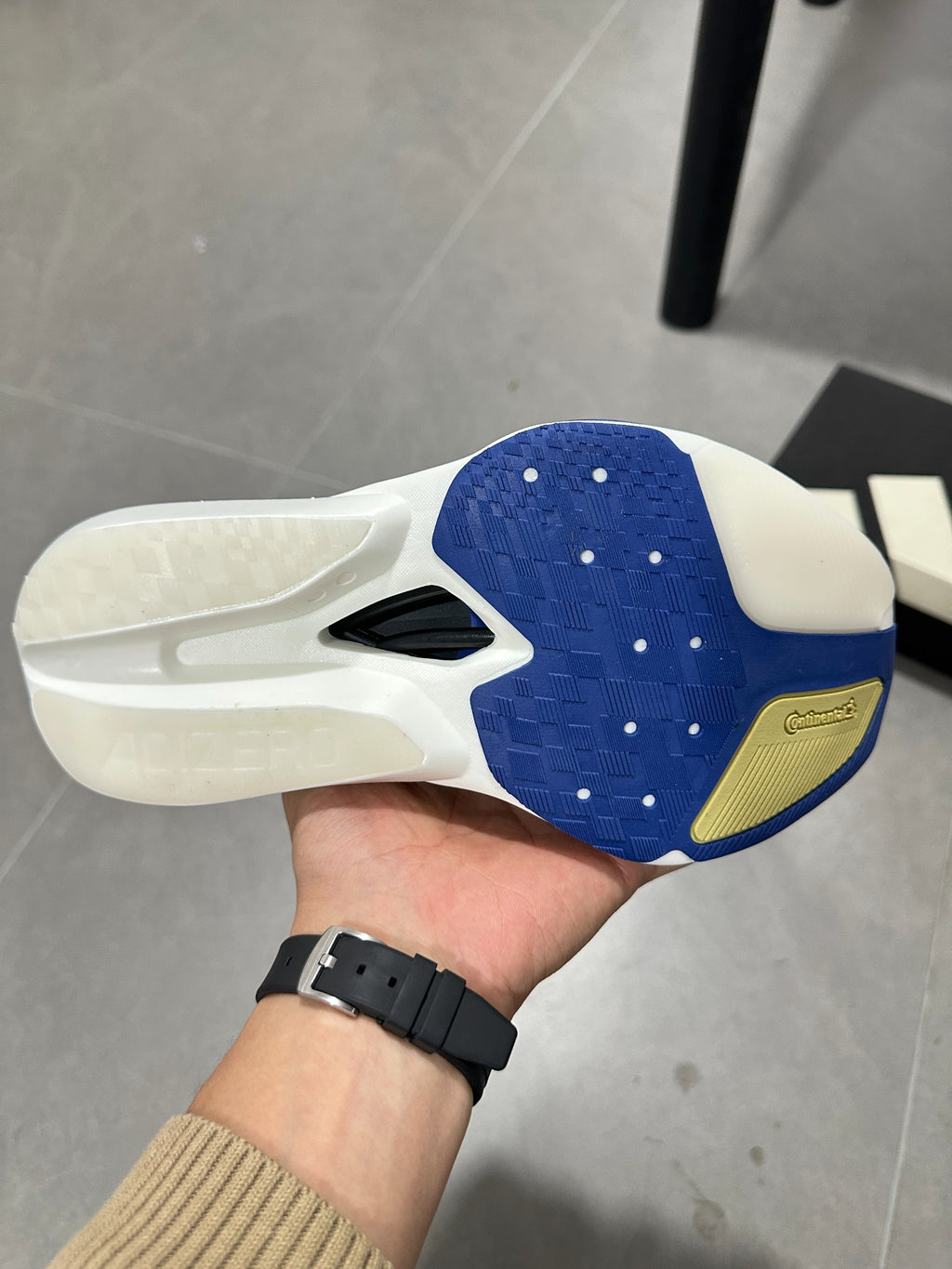 Adidas Adizero Prime X3 Strung Shoes White|Blue