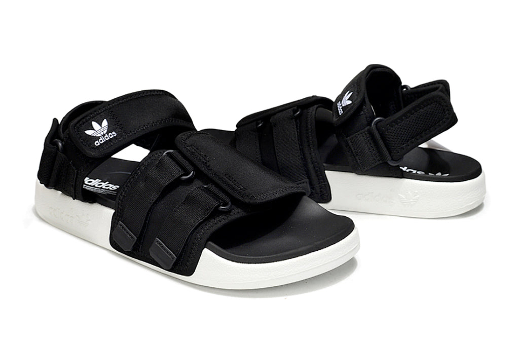 Adidas Originals Adilette 4-Strap Sandals Black White GZ8826