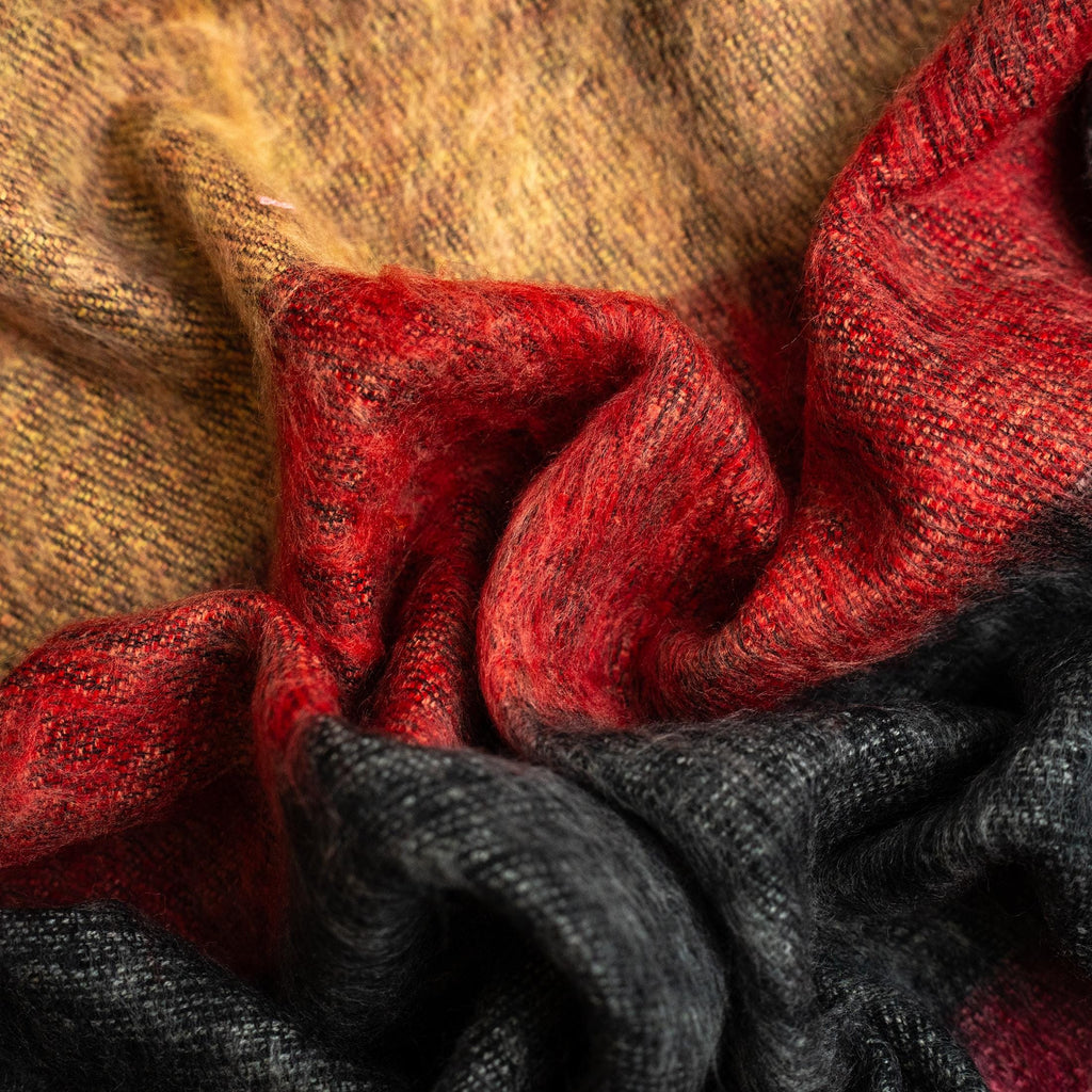 Wool Blanket / Extra Soft Yak Wool Knitted  Blanket / Throw Travel / Lap Blanket / Handmade blanket / Machine Washable ID#SUN
