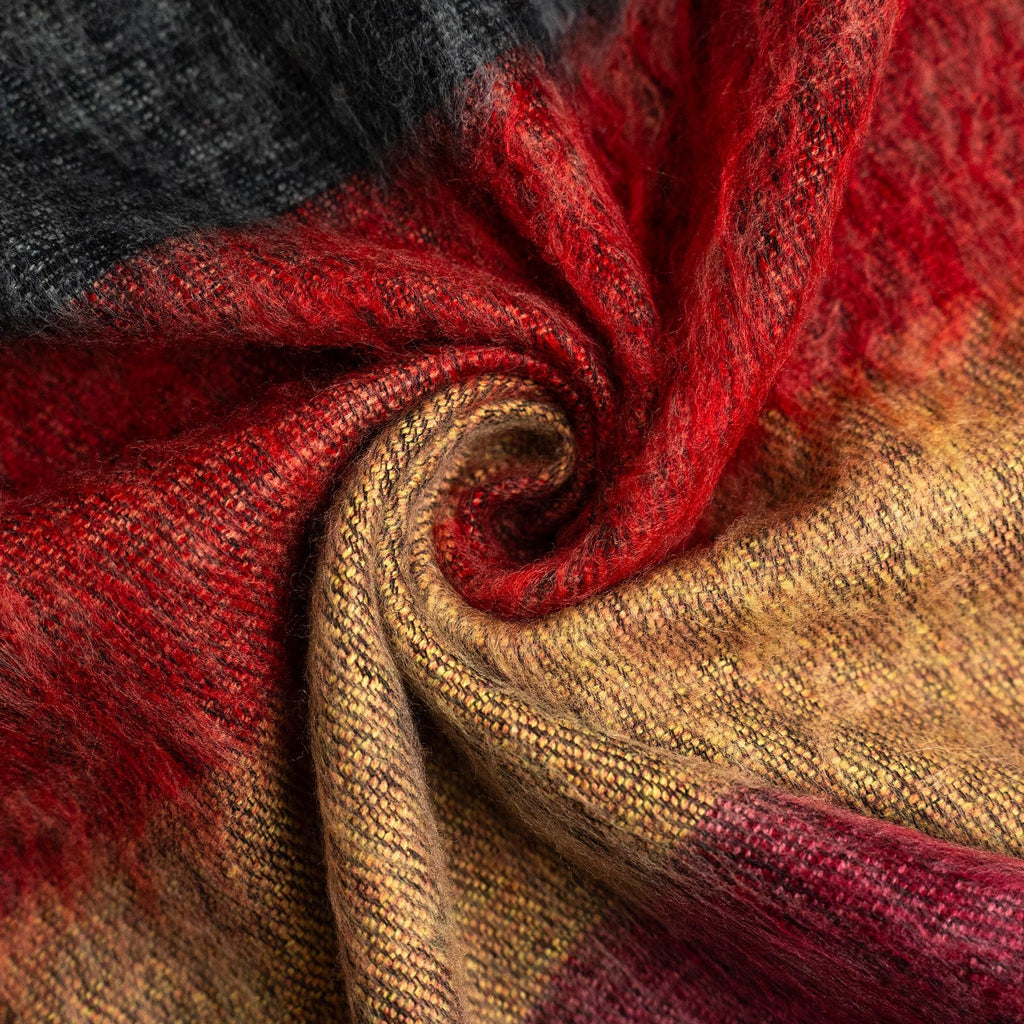 Wool Blanket / Extra Soft Yak Wool Knitted  Blanket / Throw Travel / Lap Blanket / Handmade blanket / Machine Washable ID#SUN