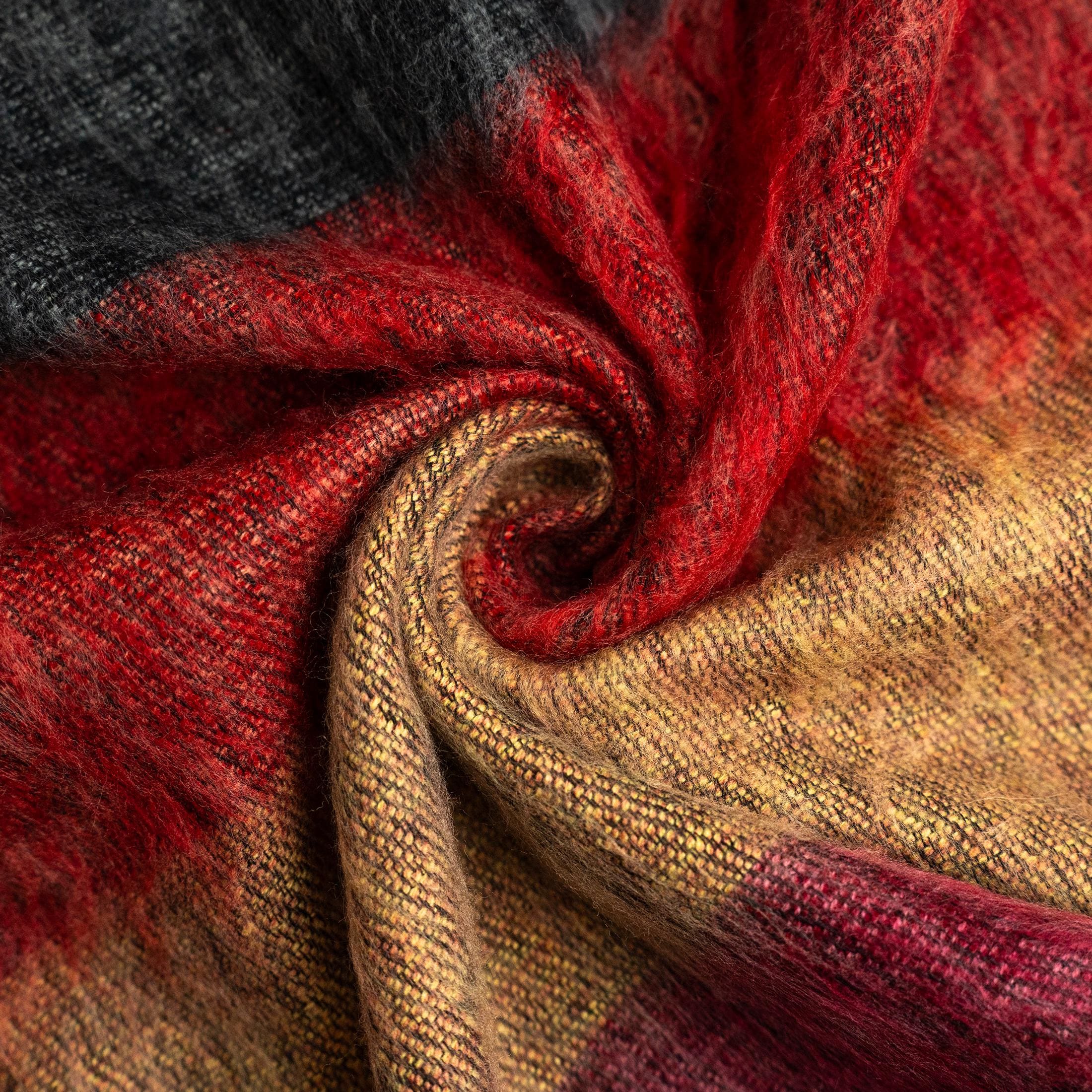 Wool Blanket / Extra Soft Yak Wool Knitted  Blanket / Throw Travel / Lap Blanket / Handmade blanket / Machine Washable ID#SUN
