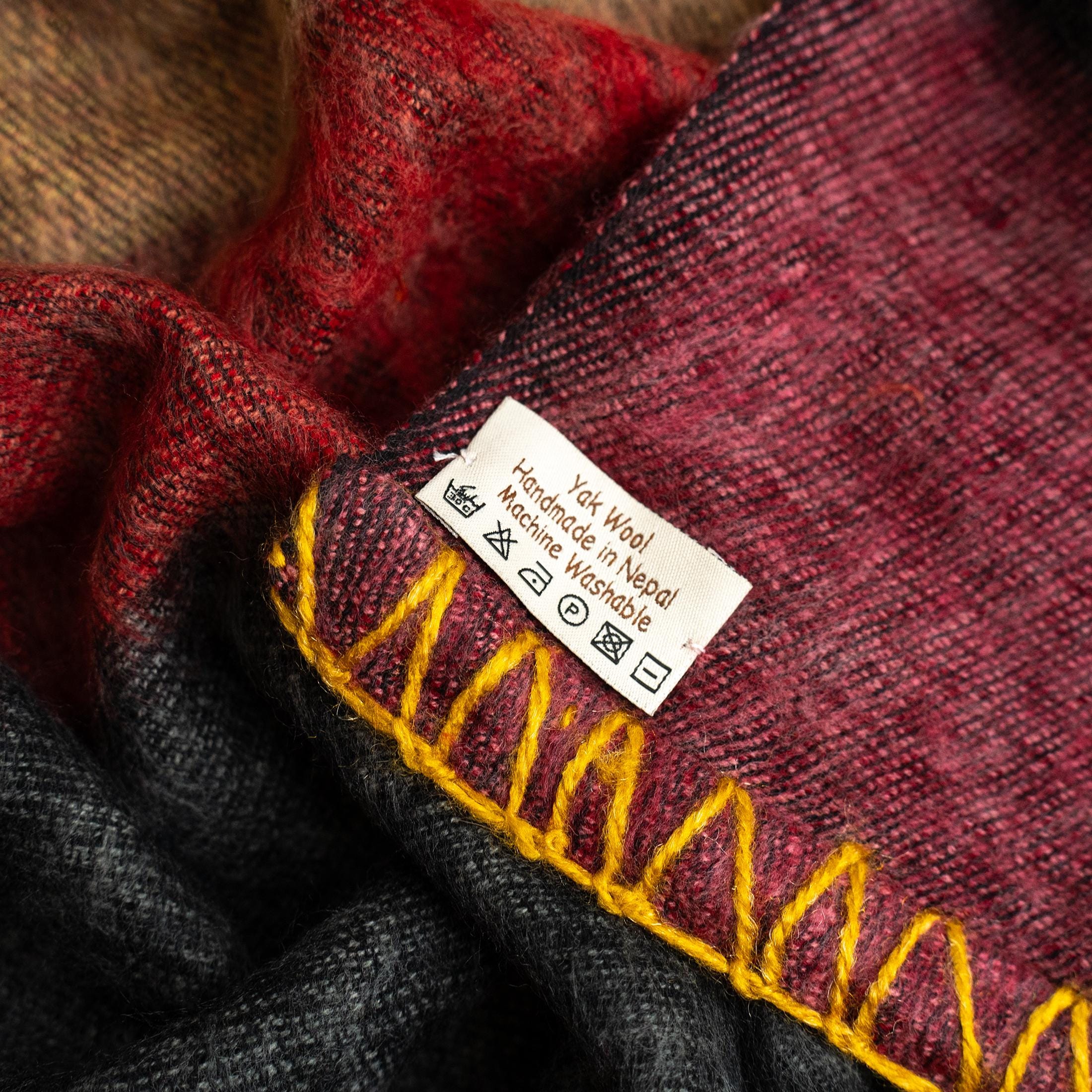 Wool Blanket / Extra Soft Yak Wool Knitted  Blanket / Throw Travel / Lap Blanket / Handmade blanket / Machine Washable ID#SUN