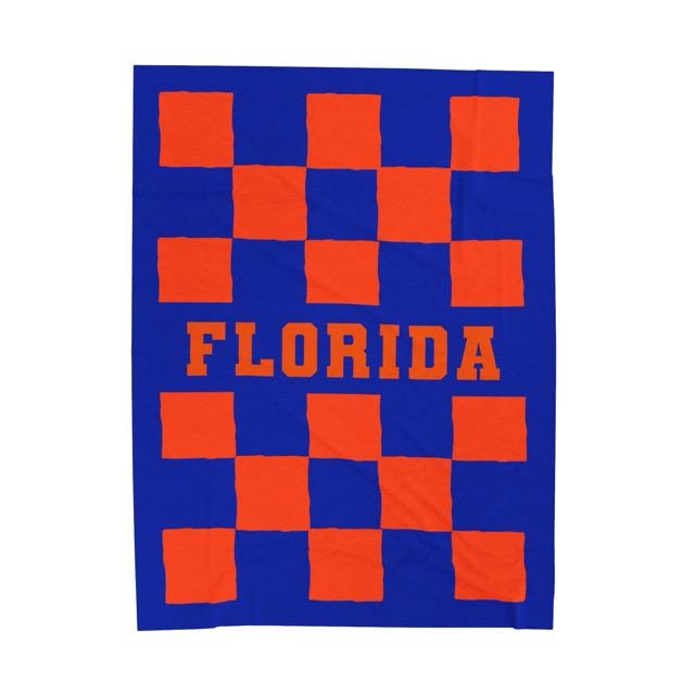 ANY COLLEGE Velveteen Minky 60x50 Soft Blanket, Custom College Gifts, Bed Party Favorite, Personalized Dorm Decor, any school & colors!