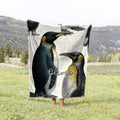 Penguin Blanket Personalized Throw Blanket Penguin Adult Kid Blanket Penguin Gift Her Him Penguin Custom Name Gift